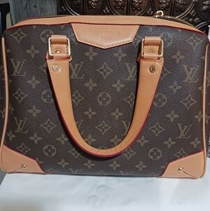 Brown Monogram Satchel with Natural Vachetta Trim - Inspired By